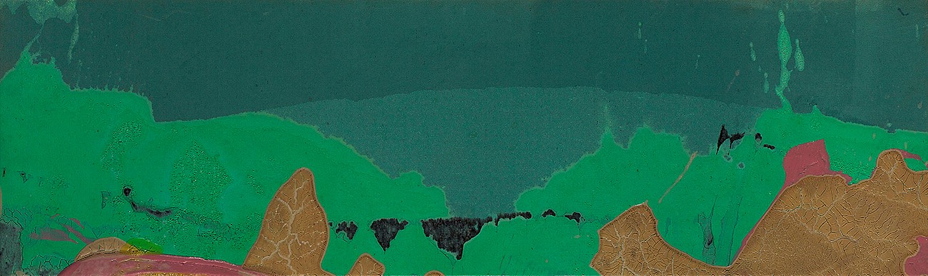 Walter Darby Bannard, Bildad's Garden, 1980
Acrylic on canvas, 11 1/4 x 34 3/4 in. (28.6 x 88.3 cm)
BAN-00037