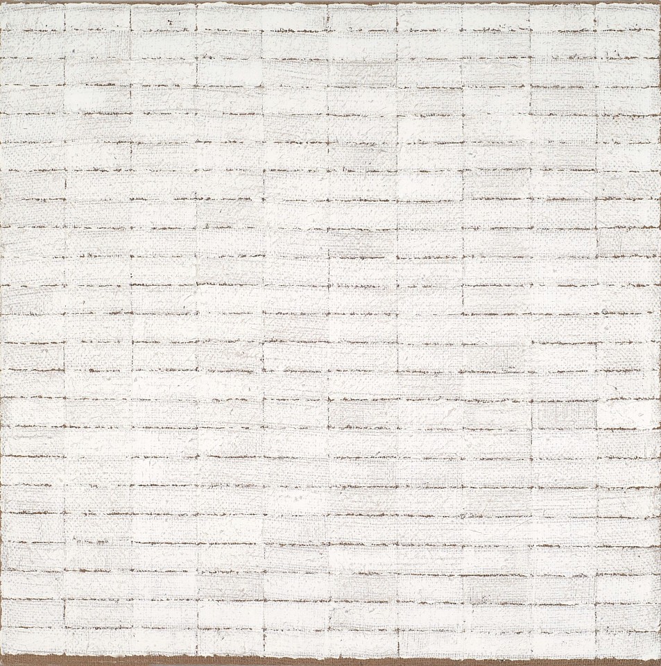 Eric Dever, Zinc White on Burlap No. 11 | SOLD, 2009
Oil on burlap, 20 x 20 in. (50.8 x 50.8 cm)
SOLD
DEV-00035
