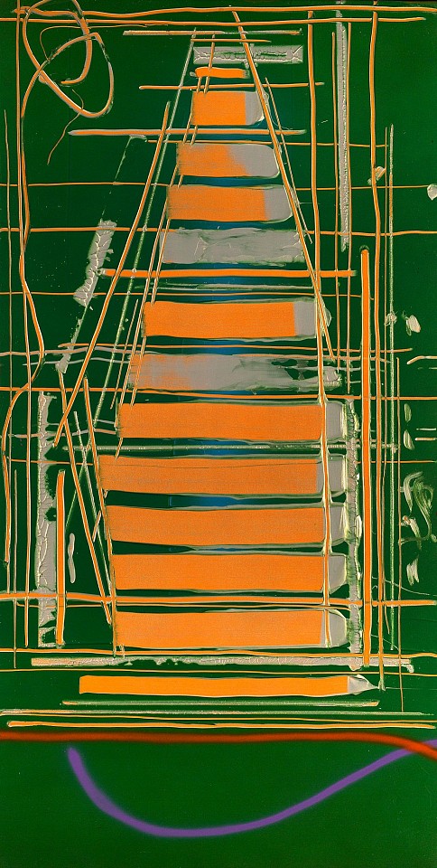 Dan Christensen, Flattop Boogie, 1987
Acrylic on canvas, 77 3/4 x 39 3/4 in. (197.5 x 101 cm)
CHR-00203