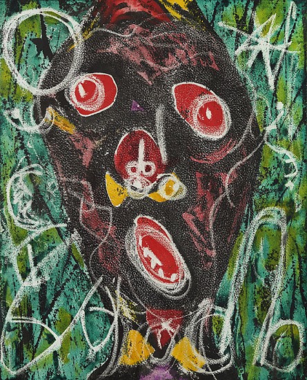 Alfonso Ossorio, Growing Head | SOLD, 1979
Ink, wax, watercolor on paper, 19 1/2 x 15 3/4 in.
SOLD
OSS-00004