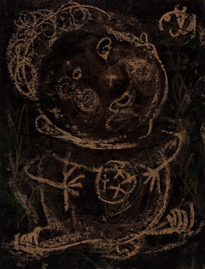 Alfonso Ossorio, Welfed Baby | SOLD, 1950
Ink, wax, watercolor on paper, 11 1/2 x 8 3/4 in. (29.2 x 22.2 cm)
SOLD
OSS-00001