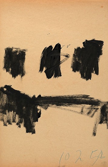 Walter Darby Bannard, Untitled, 1958
Charcoal on paper, 18 x 11 1/2 in. (45.7 x 29.2 cm)
BAN-00081