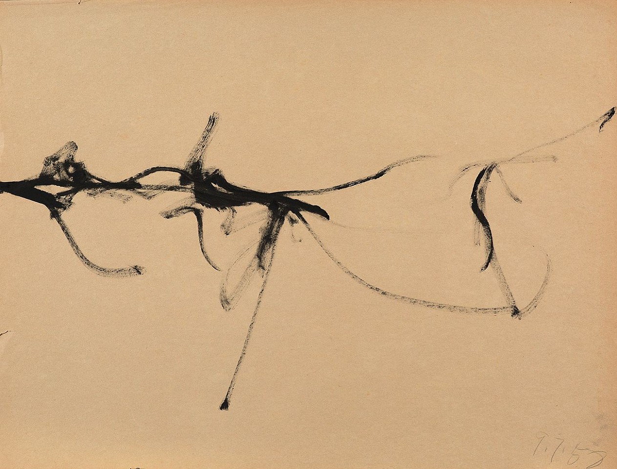 Walter Darby Bannard, Untitled, 1958
Ink on paper, 18 x 24 in. (45.7 x 61 cm)
BAN-00085