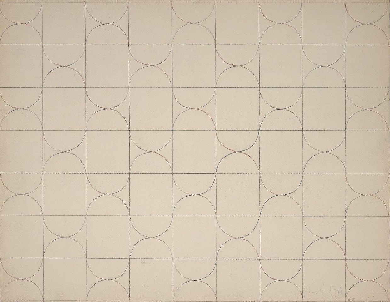Perle Fine, Untitled #8 | SOLD, 1967
Black and brown pencil on paper, 22 x 28 in. (55.9 x 71.1 cm)
© AE Artworks
FIN-00008