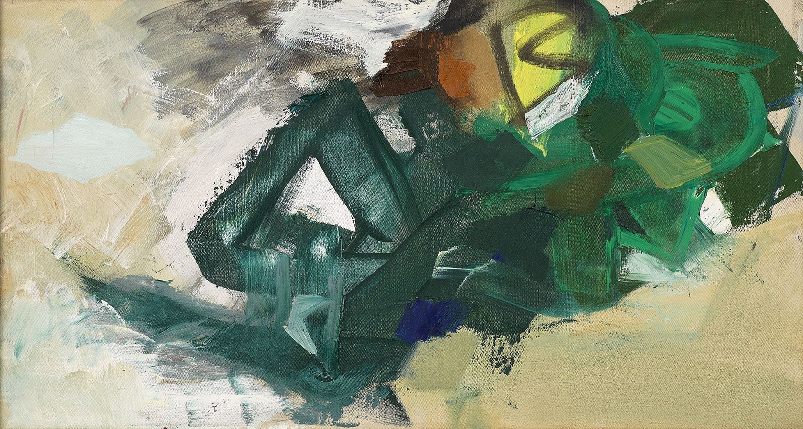 Yvonne Thomas, Stream | SOLD, 1960
Oil on canvas, 16 x 29 1/2 in. (40.6 x 74.9 cm)
SOLD
THO-00038