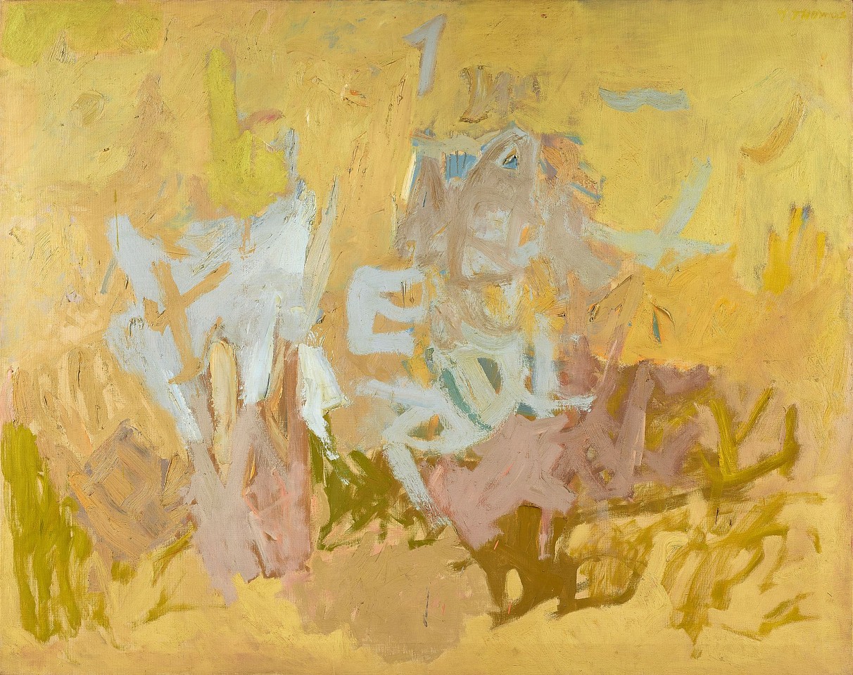 Yvonne Thomas, Chinese Words | SOLD, 1954
Oil on canvas, 52 x 65 in. (132.1 x 165.1 cm)
THO-00027