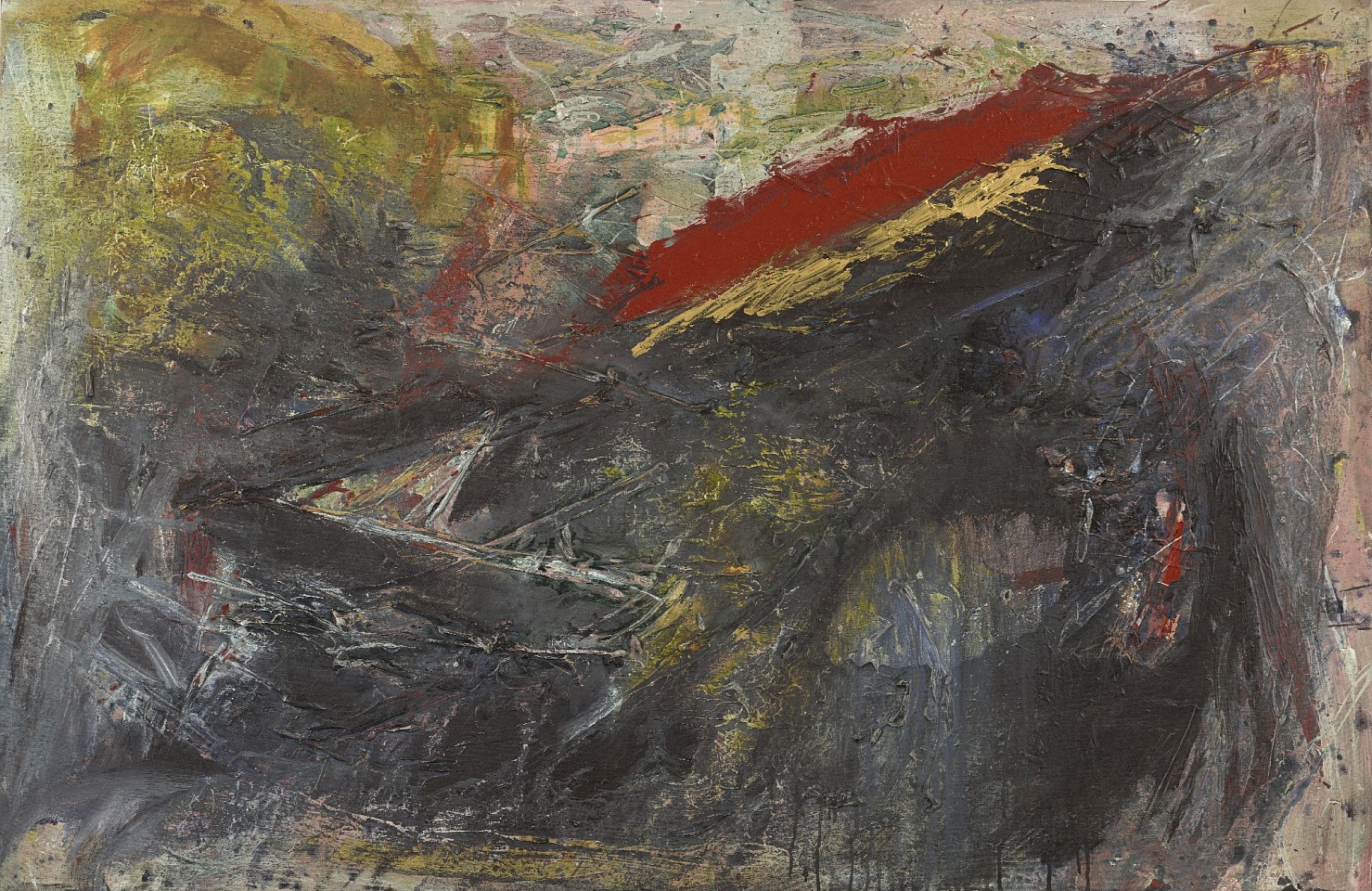 Ann Purcell, Buried Treasure (Kali Poem #66), 1987-1988, 2008
Acrylic on canvas, 40 x 62 in. (101.6 x 157.5 cm)
PUR-00105