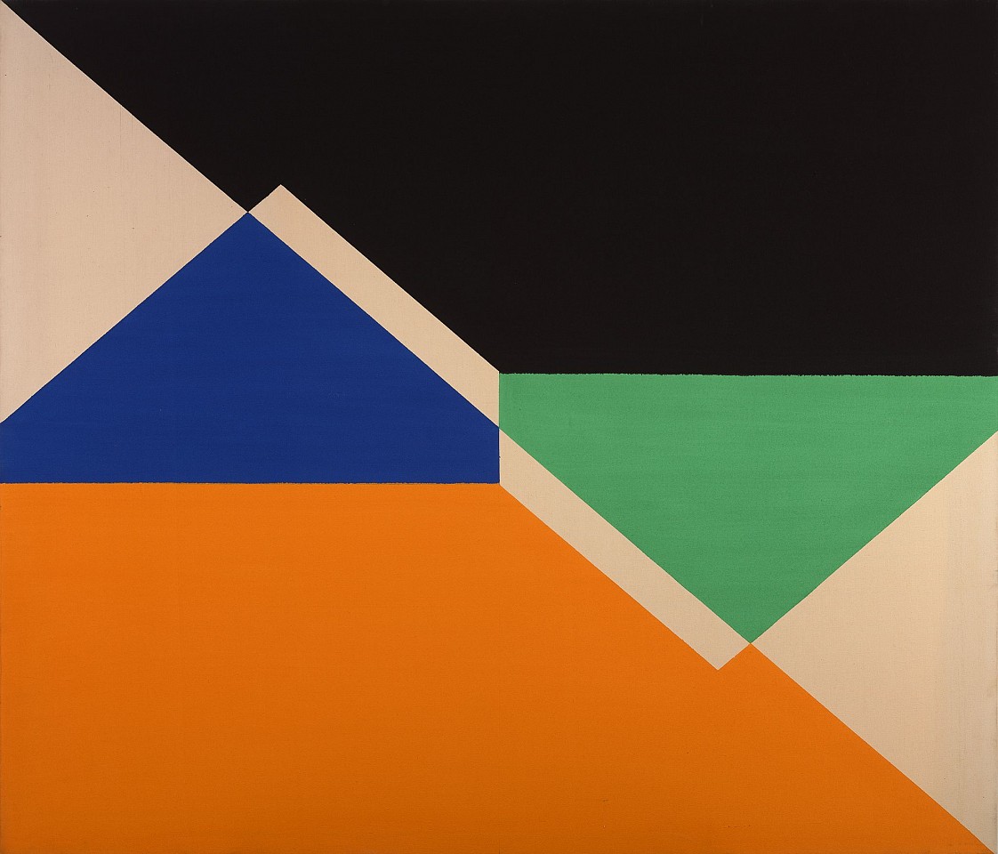 Larry Zox, Diagonal I, 1965
Acrylic on canvas, 60 x 70 in. (152.4 x 177.8 cm)
ZOX-00098