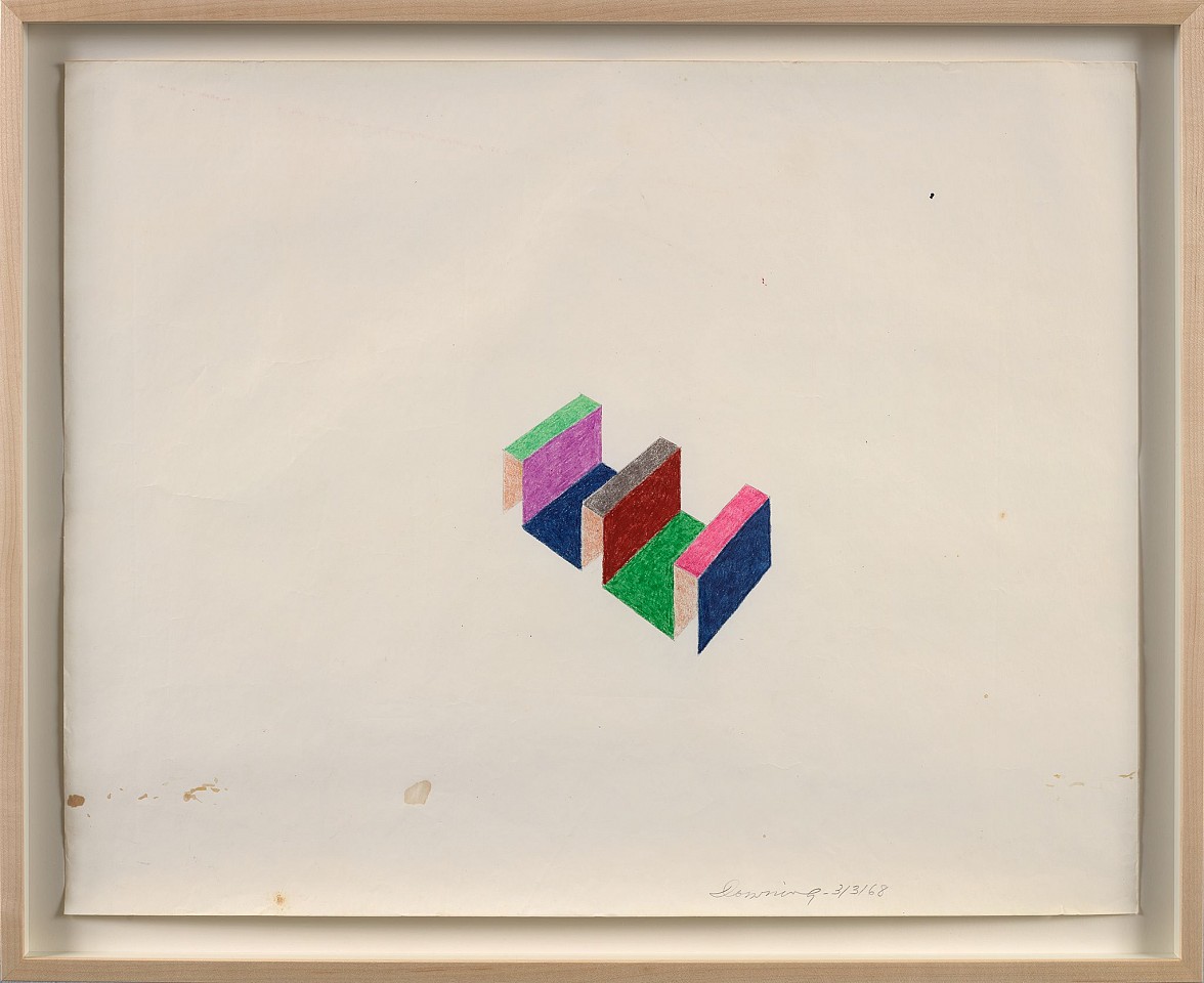 Thomas Downing, Untitled, 1968
Oil crayon on paper, 18 3/4 x 23 3/4 in. (47.6 x 60.3 cm)
DOW-00002