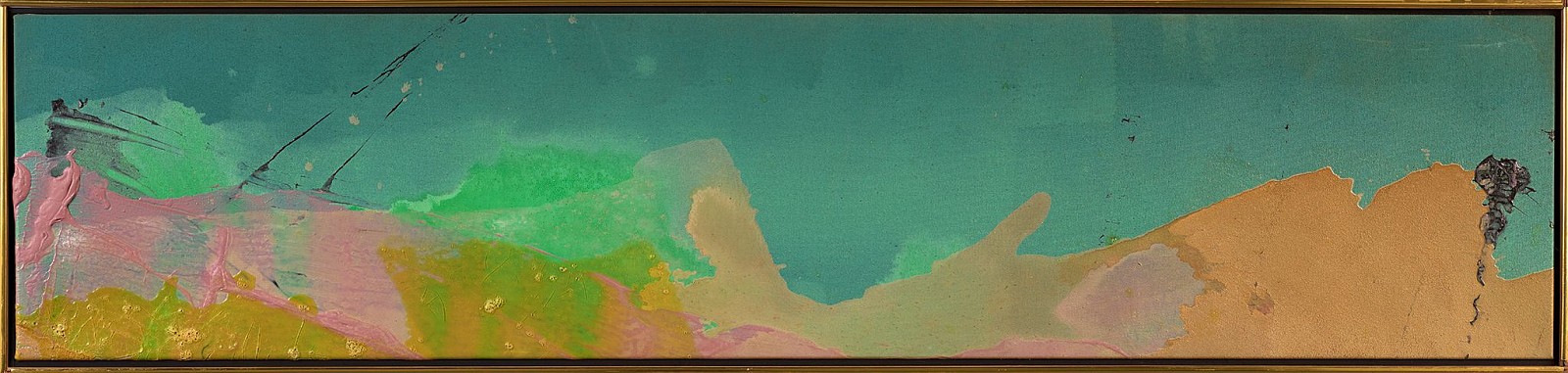 Walter Darby Bannard, Neptune's Sled, 1980
Acrylic on canvas, 15 7/8 x 64 5/8 in.
BAN-00113