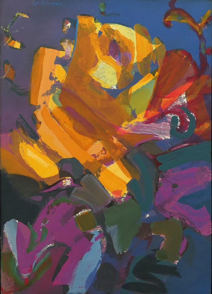 Syd Solomon, Yellowrole | SOLD, 1978
Acrylic and aerosol enamel on canvas board, 43 1/2 x 31 1/4 in. (110.5 x 79.4 cm)
SOLD © Estate of Syd Solomon
SOL-00161