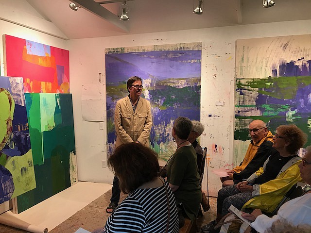 Eric Dever News: Eric Dever Hosts the Friends of Guild Hall at his Water Mill Studio, August 17, 2018 - Berry Campbell