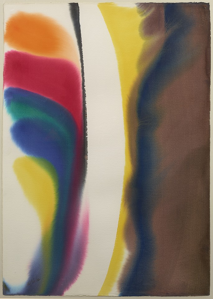 Paul Jenkins, Phenomena Otherside | SOLD, 1975
Watercolor on paper, 42 x 29 3/4 in. (106.7 x 75.6 cm)
© Estate of Paul Jenkins
JEN-00010