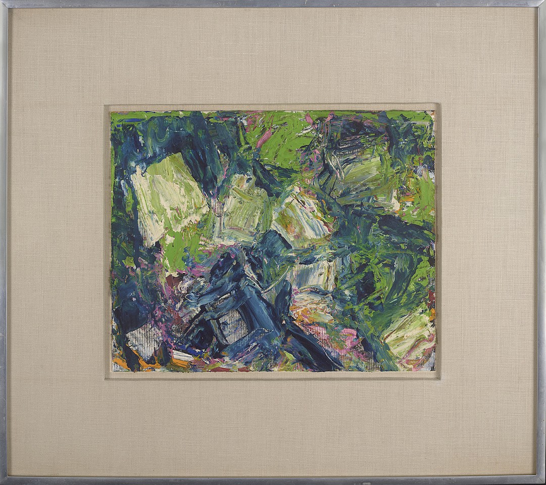 Fred G. Hauck, #12 Edelstein, 1959
Gouache on canvas, 8 3/4 x 10 3/4 in. (22.2 x 27.3 cm)
HAU-00001