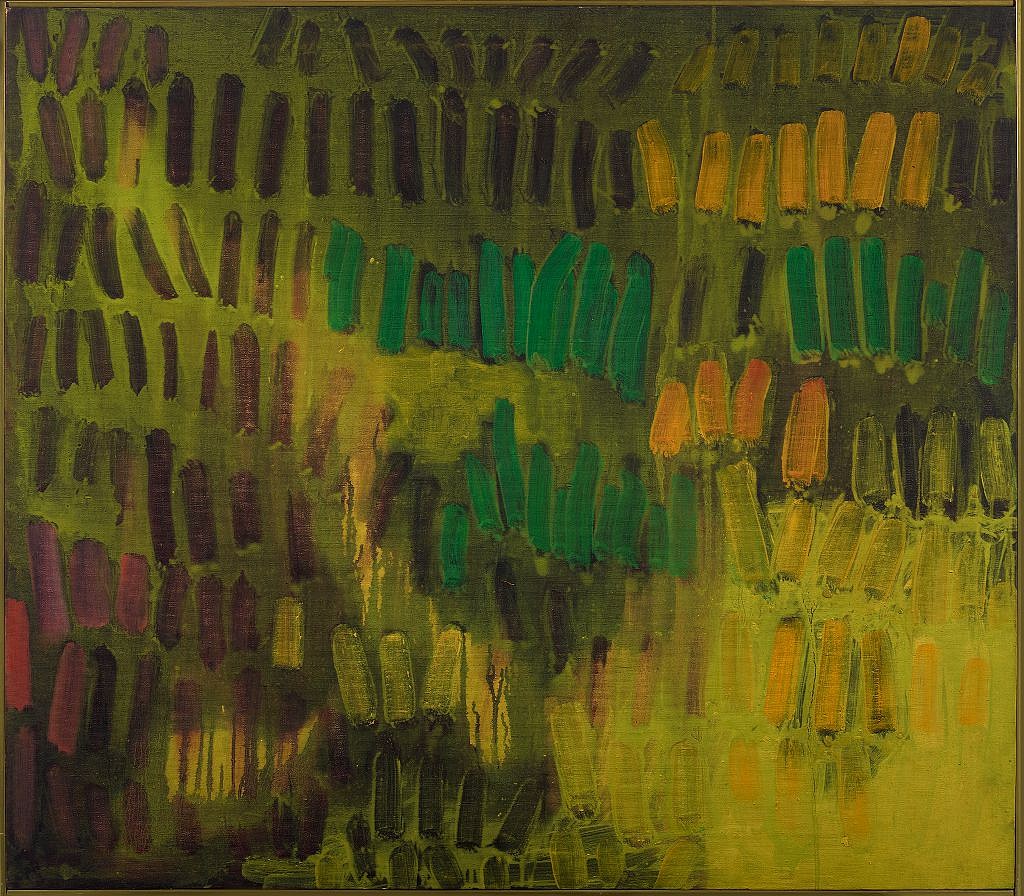 Yvonne Thomas, Transition | SOLD, 1963
Oil on canvas, 41 1/2 x 48 in. (105.4 x 121.9 cm)
THO-00086