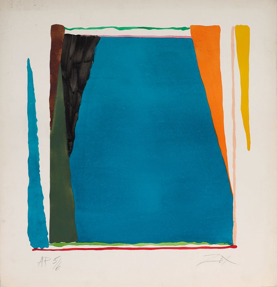 Larry Zox, Untitled | SOLD, c. 1973
Print (lithograph), 23 x 22 in. (58.4 x 55.9 cm)
ZOX-00146