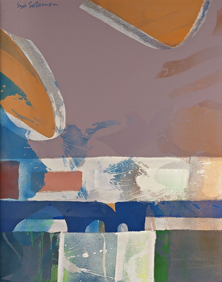 Syd Solomon, Causeway | SOLD, 1978
Acrylic and aerosol enamel on canvas, 50 x 40 in. (127 x 101.6 cm)
© Estate of Syd Solomon
SOL-00052