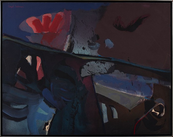 Syd Solomon, Baybanner, 1977-1978
Acrylic and aerosol enamel on canvas, 41 1/2 x 53 in. (105.4 x 134.6 cm)
© Estate of Syd Solomon
SOL-00084