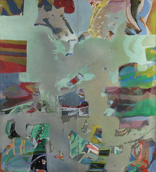 Syd Solomon, Arrangement for June, 1984
Acrylic and aerosol enamel on canvas, 66 x 60 in. (167.6 x 152.4 cm)
© Estate of Syd Solomon
SOL-00074