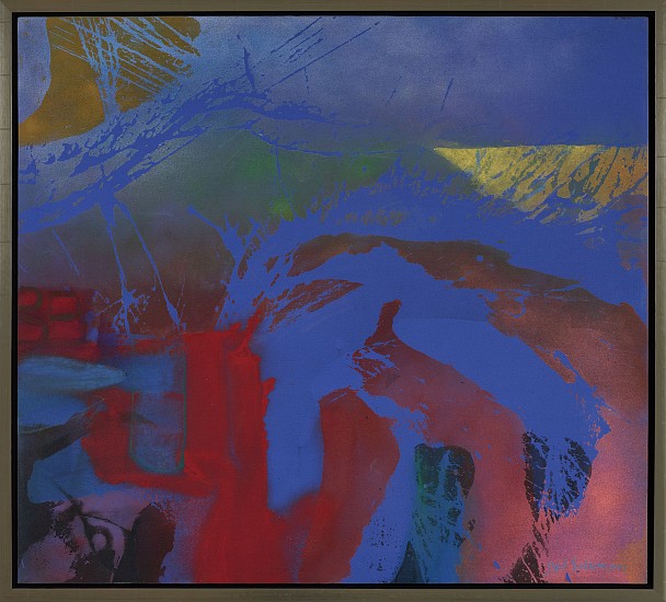 Syd Solomon, Blue Reach, 1986
Oil and acrylic on canvas, 36 x 40 in. (91.4 x 101.6 cm)
© Estate of Syd Solomon
SOL-00187