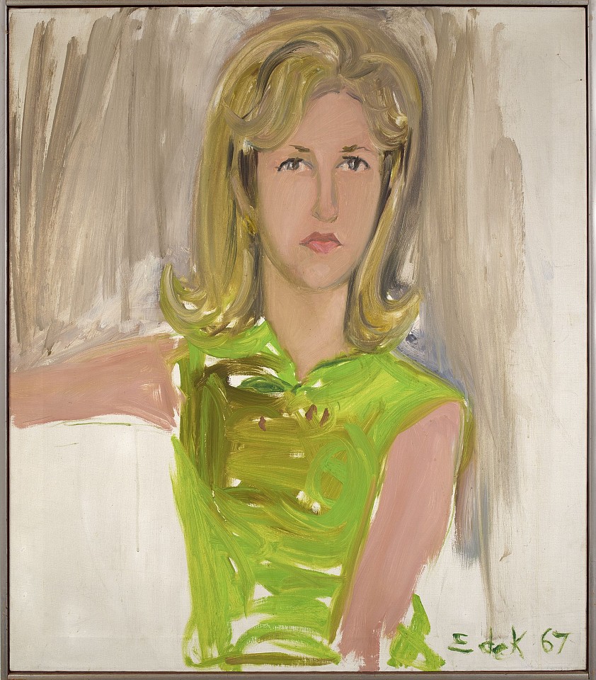 Elaine de Kooning, Portrait of Mary King Swayzee | SOLD, 1967
Oil on canvas, 30 x 26 in. (76.2 x 66 cm)
EDEK-00015