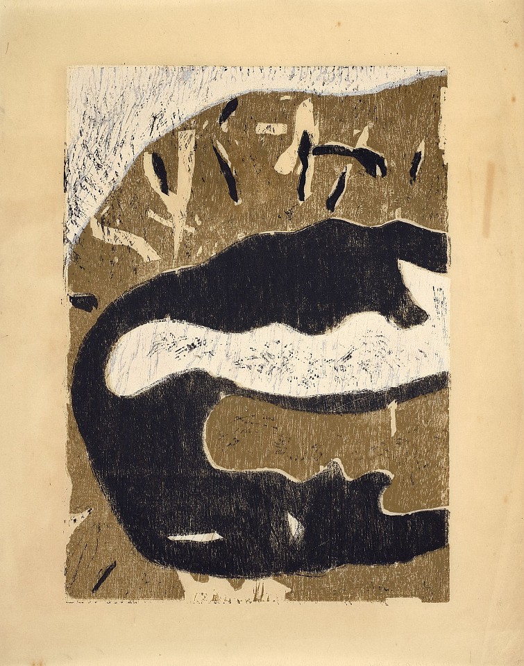 Perle Fine, Untitled, 1954
Woodcut on Japan paper, 16 1/4 x 12 7/8 in. (41.3 x 32.7 cm)
© A.E. Artworks
FIN-00118