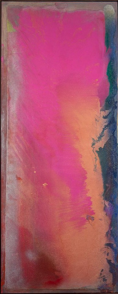 Frank Bowling, Corinna's Adam | SOLD, 1974
Acrylic on canvas, 78 x 31 1/2 in. (198.1 x 80 cm)
BOW-00008