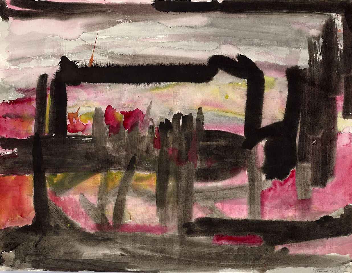 Frederick J. Brown, Untitled, 1971
Watercolor on paper, 19 5/8 x 25 3/8 in. (49.9 x 64.5 cm)
BROW-00014
