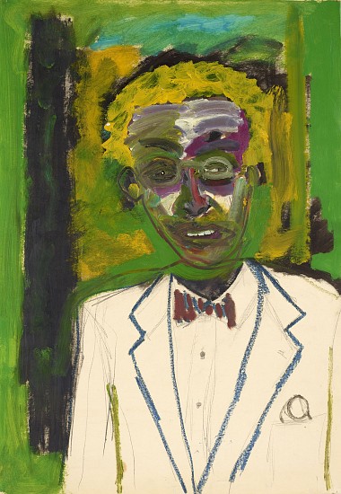 Frederick J. Brown, Graham, 1984
Oil and crayon on paper, 41 x 29 1/4 in. (104.1 x 74.3 cm)
BROW-00063