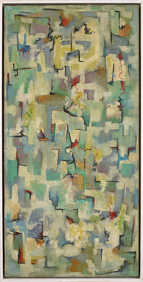 Meyers Rohowsky, Exercise, 1940
Oil on canvas, 26 x 13 in. (66 x 33 cm)
ROH-00002