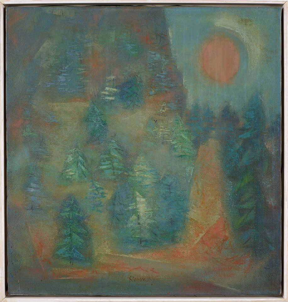 Meyers Rohowsky, Monhegan, Sunrise, c. 1960
Oil on canvas, 25 x 24 in. (63.5 x 61 cm)
ROH-00012