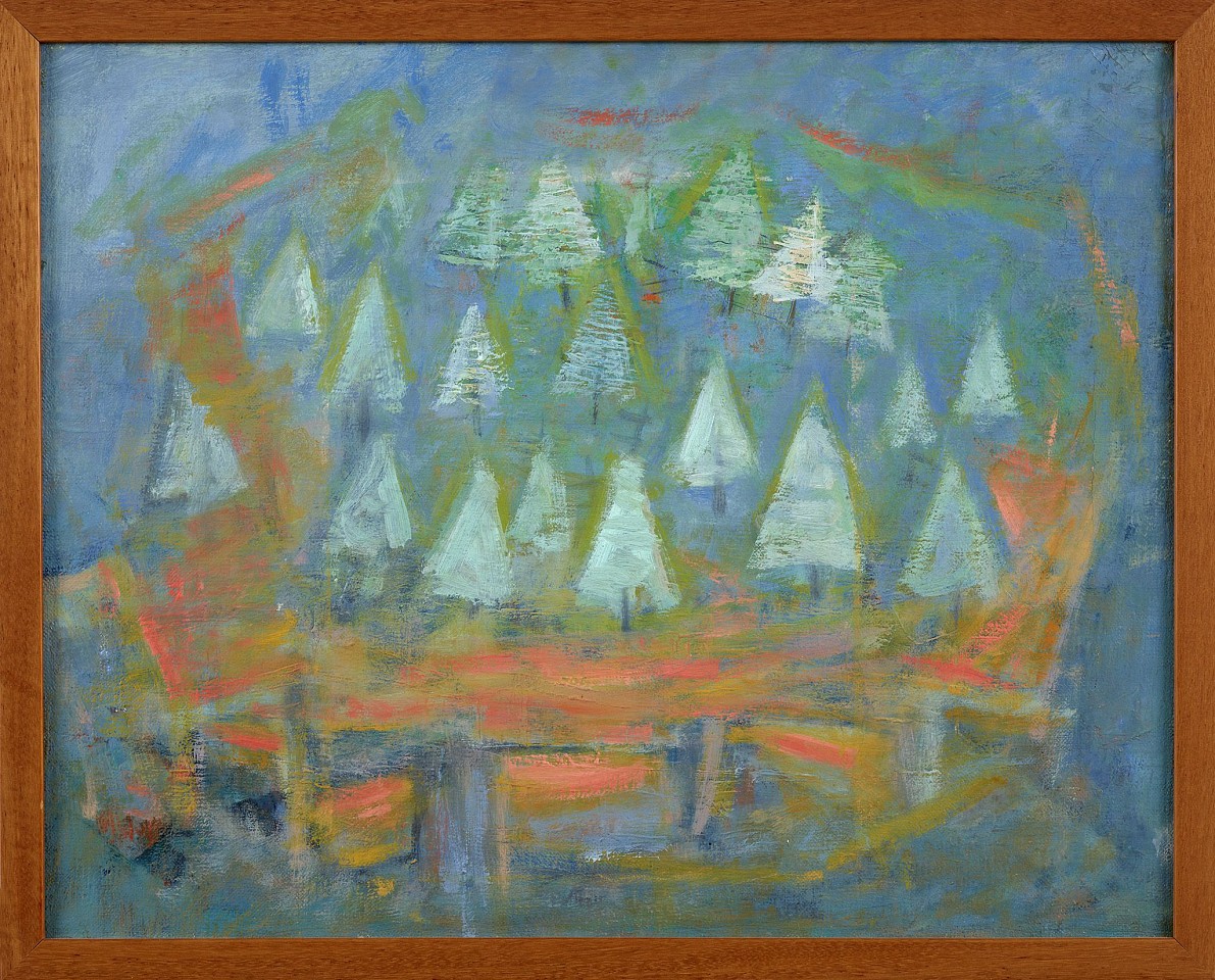 Meyers Rohowsky, Maine Island Pines, c. 1940
Oil on canvas, 16 x 20 in. (40.6 x 50.8 cm)
ROH-00019