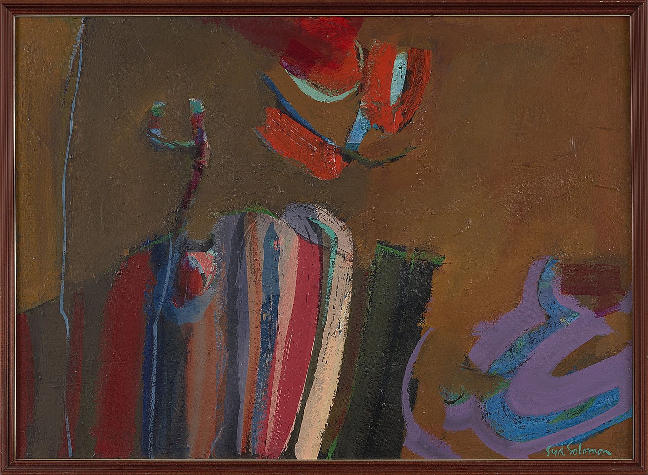 Syd Solomon, Coastatoo, 1967
Oil on canvas, 29 1/2 x 41 1/2 in. (74.9 x 105.4 cm)
© Estate of Syd Solomon
SOL-00122