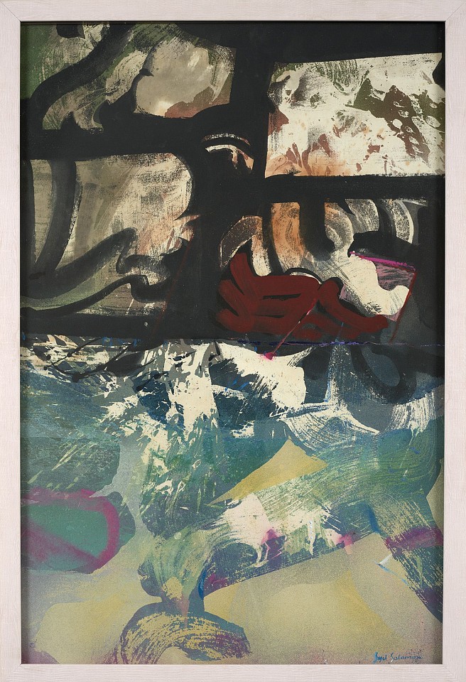 Syd Solomon, Vista Recall, 1978
Acrylic and aerosol enamel on hypro paper, 36 x 24 in. (91.4 x 61 cm)
© Estate of Syd Solomon
SOL-00134