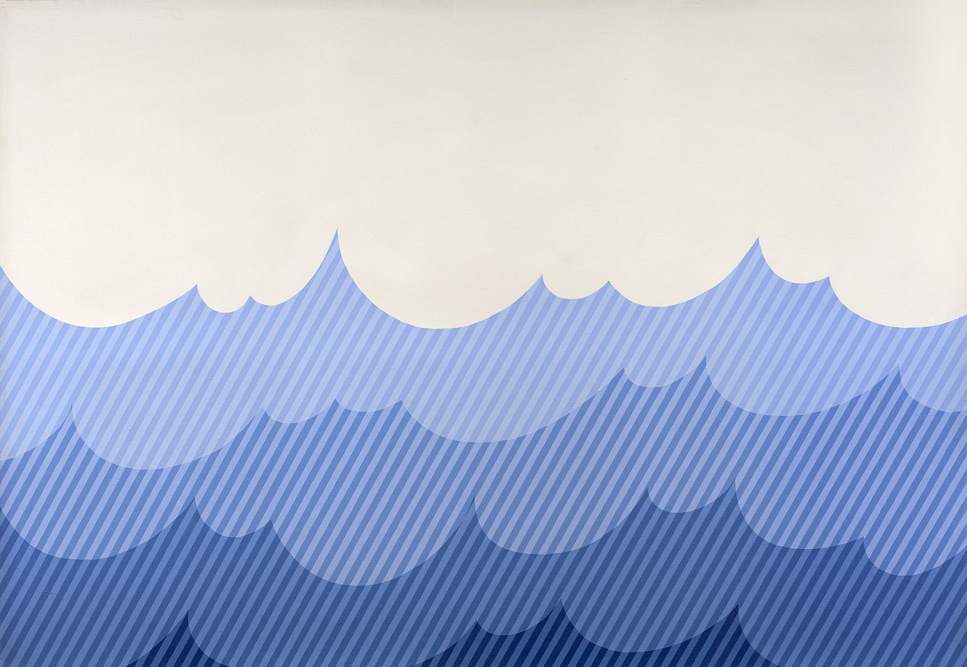Mary Dill Henry, Mendocino Seascape: Clear Except for Isolated Flowers, 1971
Acrylic on canvas, 48 x 72 in. (121.9 x 182.9 cm)
MHEN-00152