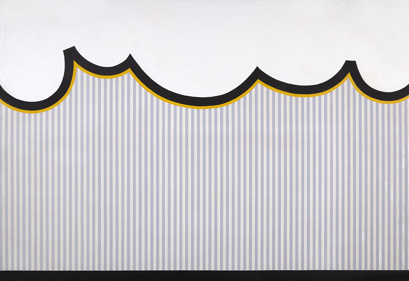Mary Dill Henry, It Even Rains In California, 1972-73
Acrylic on canvas, 49 1/2 x 71 1/2 in. (125.7 x 181.6 cm)
MHEN-00045