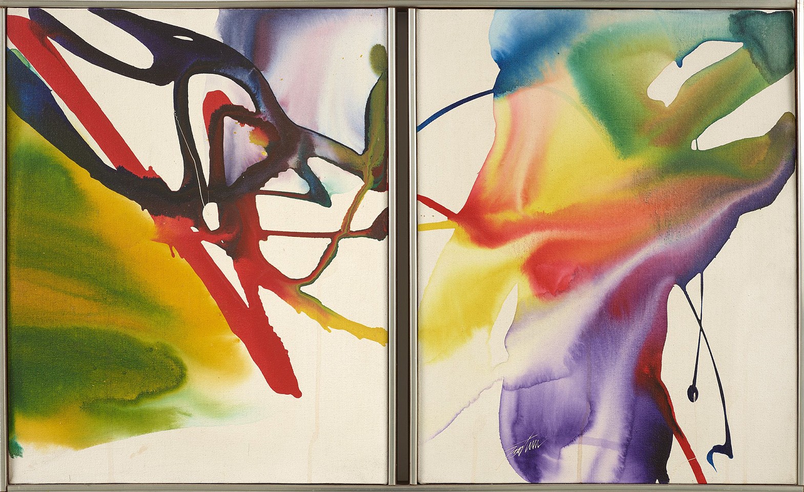 Paul Jenkins, Phenomena Twice Told | SOLD, 1964-68
Acrylic on canvas, 20 3/4 x 33 3/4 in. (52.7 x 85.7 cm)
JEN-00025