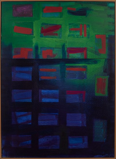 Yvonne Thomas, Night Window | SOLD, 1964
Oil on canvas, 66 x 48 in. (167.6 x 121.9 cm)
THO-00004