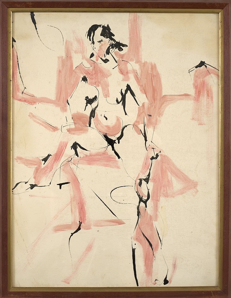 Pearl Angrist, Nude, c. 1950-58
Oil on paper, 23 1/2 x 17 1/2 in. (59.7 x 44.5 cm)
ANG-00007