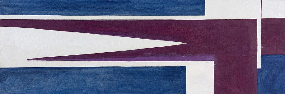 Edward Zutrau, Variation on Church | SOLD, 1956
Oil on canvas, 24 1/4 x 72 in. (61.6 x 182.9 cm)
ZUT-00053