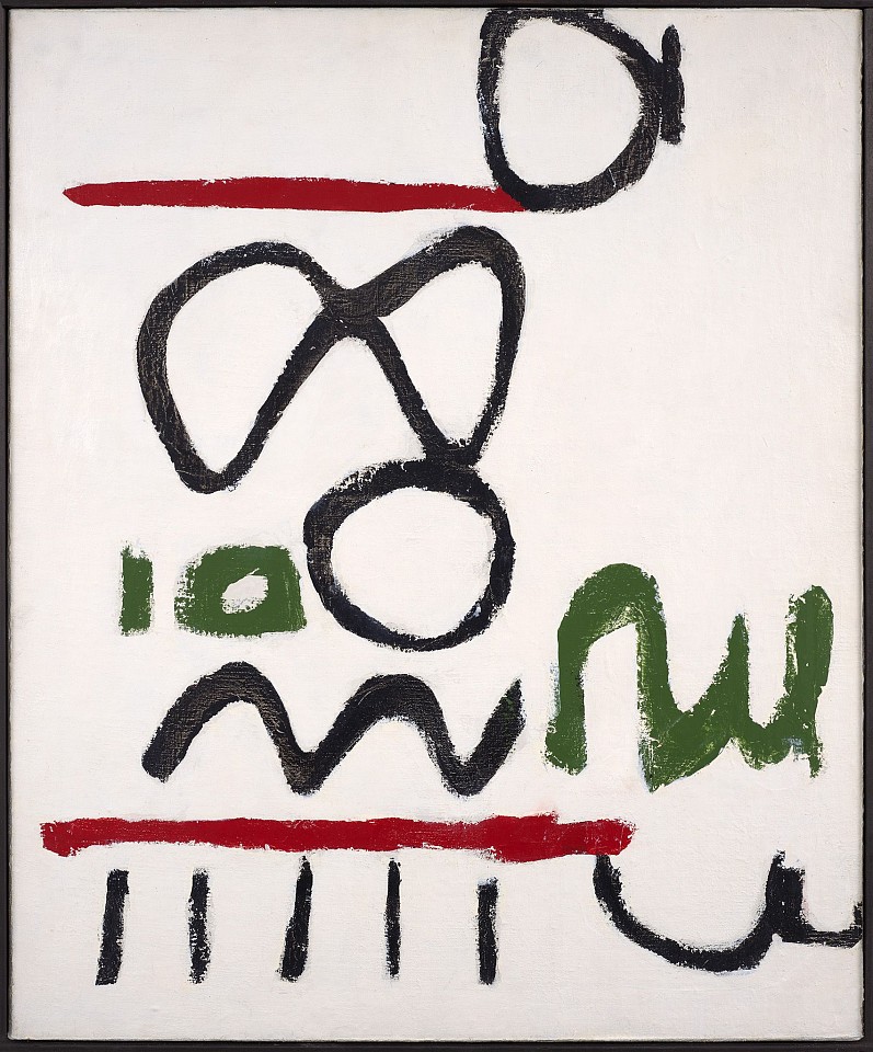 Raymond Hendler, Rue de la ten (No.12), 1963
Magna on canvas, 32 1/2 x 27 in. (82.5 x 68.6 cm)
HEN-00024