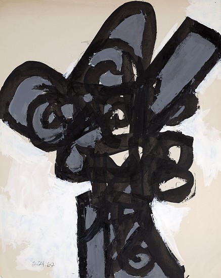 Raymond Hendler, Untitled, 1962
Acrylic on paper, 24 x 19 in. (61 x 48.3 cm)
HEN-00387