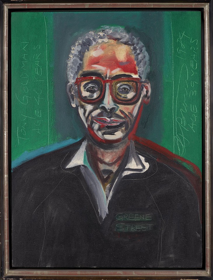 Frederick J. Brown, Tony Goldman, Age 40 Years, 1984
Oil on linen, 36 1/4 x 27 1/4 in. (92.1 x 69.2 cm)
BROW-00073
