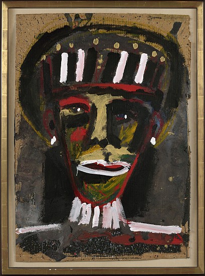Frederick J. Brown, Warrior Head, 1984
Oil on cardboard, 36 x 25 1/2 in. (91.4 x 64.8 cm)
BROW-00076