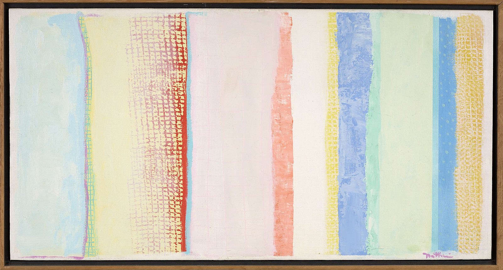Robert Natkin, Apollo Series, 1980
Acrylic on canvas, 14 1/4 x 27 1/2 in. (36.2 x 69.8 cm)
RNAT-00003