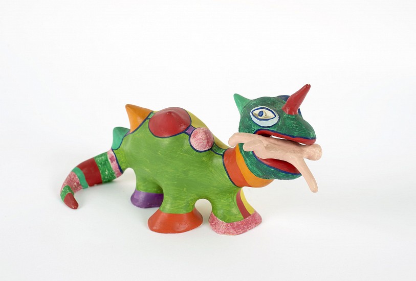 Niki de Saint Phalle, Dragon, 1979
Painted polyester resin, 7 1/4 x 12 1/2 x 4 3/4 in. (18.4 x 31.8 x 12.1 cm)
Edition: Artist Proof (2 A.P. + Edition of 10)
PHA-00001