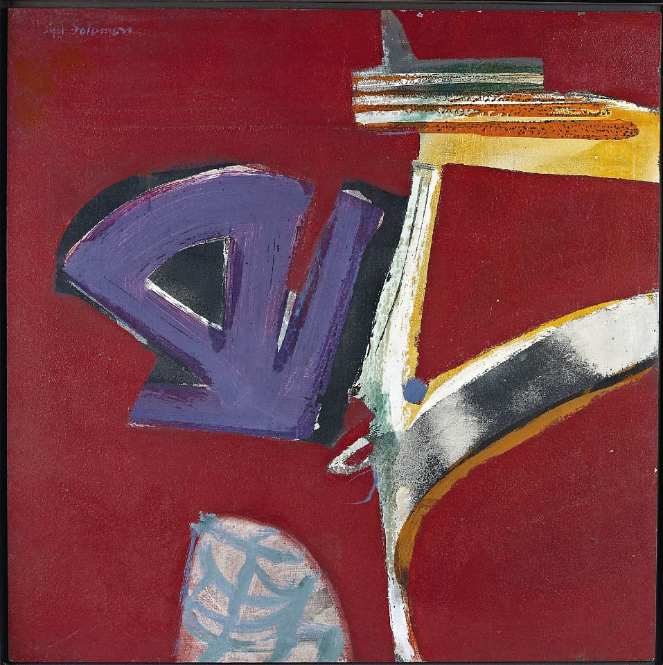 Syd Solomon, Beck and Call, 1967
Oil and roller on wood panel, 40 x 40 in. (101.6 x 101.6 cm)
© Estate of Syd Solomon
SOL-00046