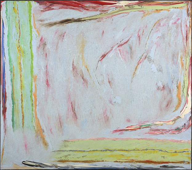 Stanley Boxer, Peltingmistsinblossom, 1976
Oil on linen, 70 x 80 in. (177.8 x 203.2 cm)
BOX-00069