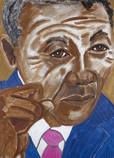 Frederick J. Brown, Portrait of Nelson Mandela, 2009
Acrylic on linen, 48 1/4 x 35 1/8 in. (122.6 x 89.2 cm)
BROW-00077
