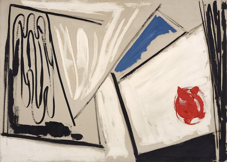 Edward Zutrau, First Came Reason, Then Came Impulse, 1954-1955
Oil on linen, 36 x 50 in. (91.4 x 127 cm)
ZUT-00058